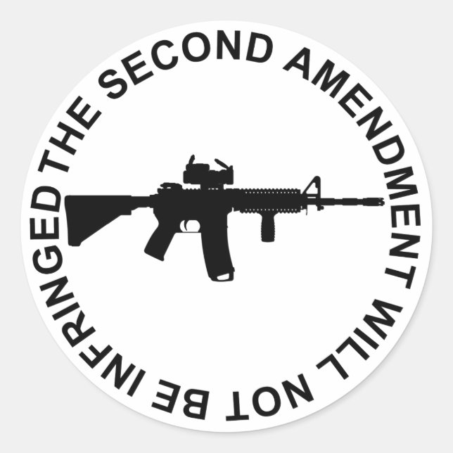 Pro Second Amendment Freedom Merchandise Runder Aufkleber (Vorderseite)