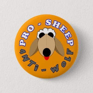 PRO-SHEEP/ANTI-WOLF - Perfect Strangers Button