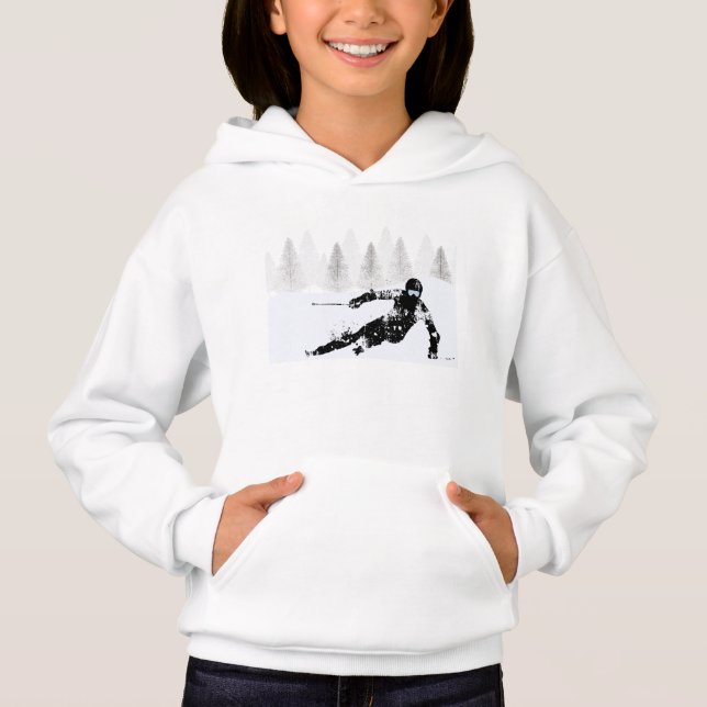 Pro Skier, Ski Snowboard Hoodie (Vorderseite)
