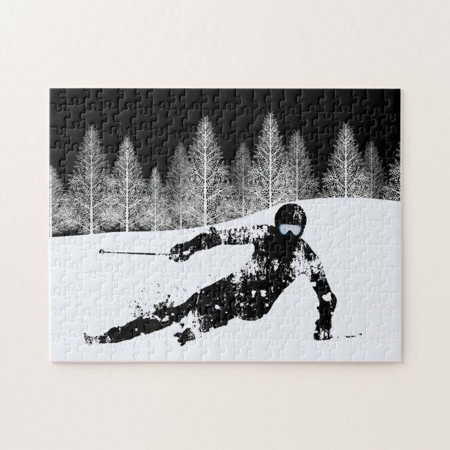 Pro Skier, Ski Snowboard Puzzle (Horizontal)