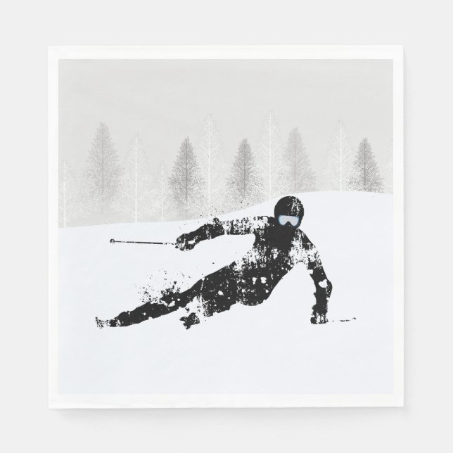 Pro Skier, Ski Snowboard Serviette (Vorderseite)