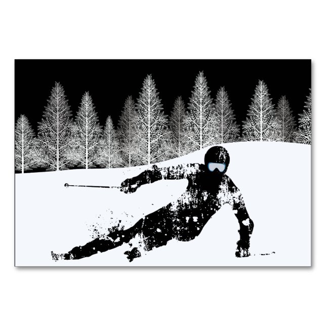 Pro Skier, Ski Snowboard Tischnummer (Vorderseite)