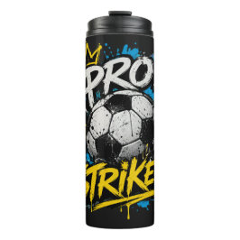 Pro Striker Urban Graffiti Fußball Thermosbecher