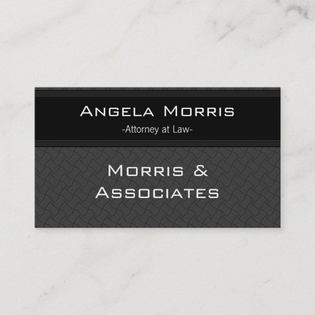 Pro Textures Business Card, Black and Slate Gray Visitenkarte (Vorderseite)