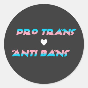 Pro Trans  Runder Aufkleber