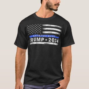 Pro Trump 2024 Unterstütze das Blau Dünne Blaue Li T-Shirt