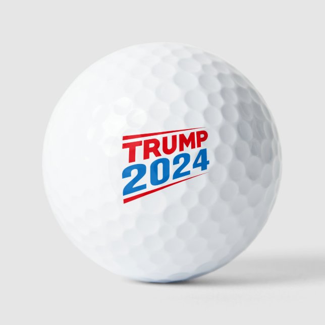 Pro Trump 2024 Wahl gegen Biden Golfball (Vorderseite)