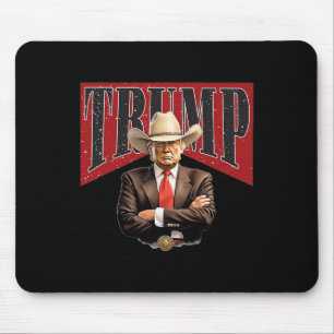 Pro Trump Cowboy Mousepad