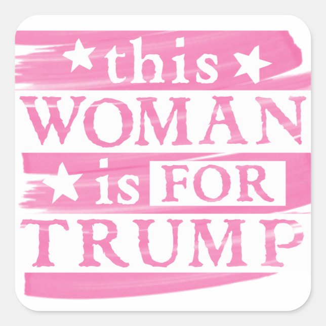 pro Trump - diese Frau ist für Trump PINK Stickers (Vorderseite)