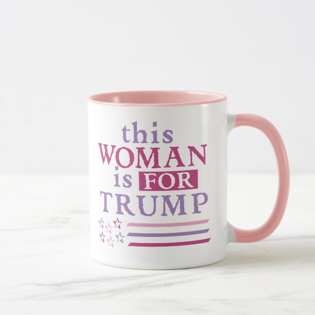 pro Trump - Frau für TRUMP-Tasse Tasse (Rechts)