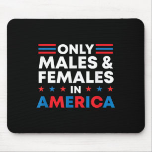 Pro-Trump-Geschlecht zeigt nur Männer und Frauen i Mousepad