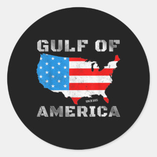 Pro-trump Gulf America Offizielles Patriotikum der Runder Aufkleber