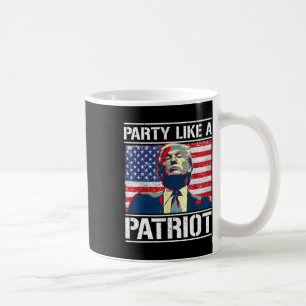 Pro Trump Party wie ein Patriot 4. Juli Indepen Kaffeetasse