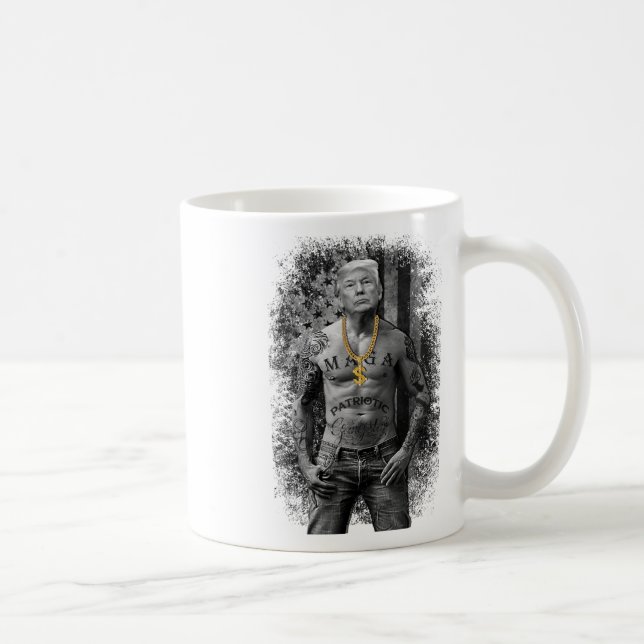 Pro Trump Patriotic Gangster - Antiliberale Republ Kaffeetasse (Rechts)