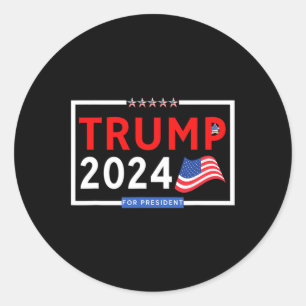 Pro Trump - Rot Runder Aufkleber