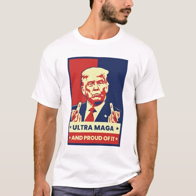 Pro Trump Ultra MAGA Republikaner Funny Parody T-Shirt (Vorderseite)
