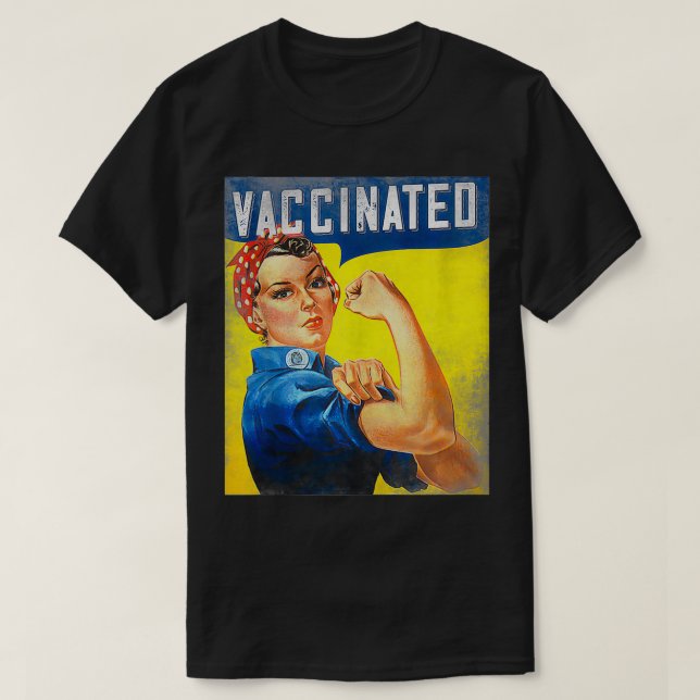 Pro Vaccine, I Got Vaccated, Want a hug Rosie Th T-Shirt (Design vorne)