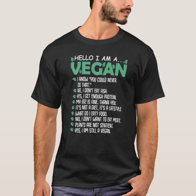 Pro Veganer Aktivismus Vegetarischer Lebensstil T-Shirt (Vorderseite)