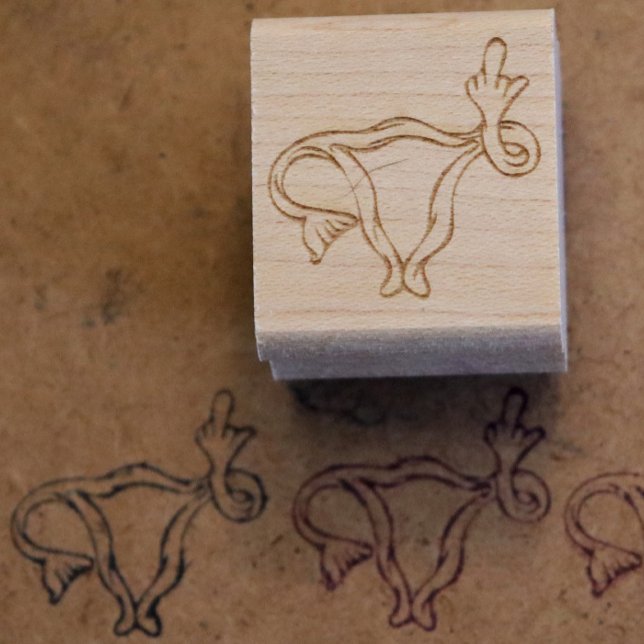 Pro-Wahl Uterus gedreht Gummistempel (Von Creator hochgeladen)