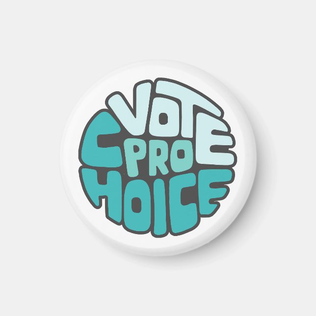 Pro-Wahl-Wortkunst Magnet (Vorne)