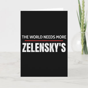 Pro Zelensky Die Welt Braucht Mehr Unterstützung F Karte