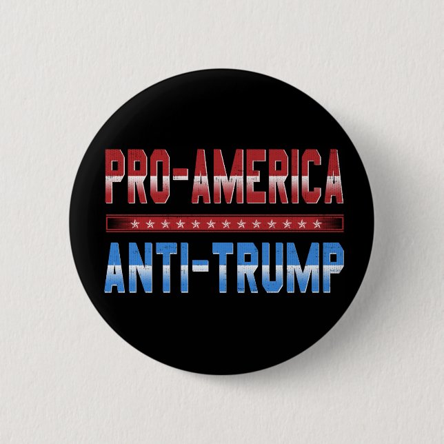 ProamerikaantiTrumpf-Knopf Button (Vorderseite)