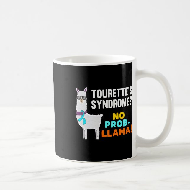 Prob-Lama Tourette Syndrom Kriegerüberlebenskünstl Kaffeetasse (Rechts)