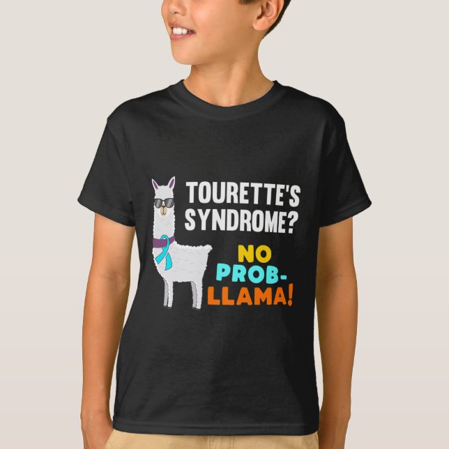 Prob-Lama Tourette Syndrom Kriegerüberlebenskünstl T-Shirt (Vorderseite)