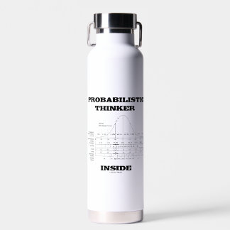 Probabilistischer Denker in der Bell-Kurve Spaß Trinkflasche