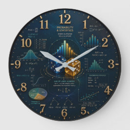 Probability & Statistics Mathematics Große Wanduhr