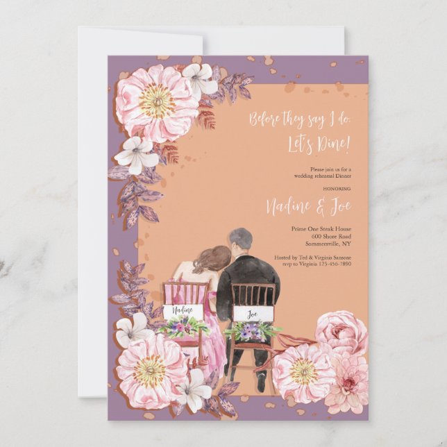 Probe Abendessen Einladung (Vorderseite)