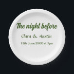 Probe Abendessen in der Nacht vor der einfachen mi Pappteller<br><div class="desc">Gestaltung</div>