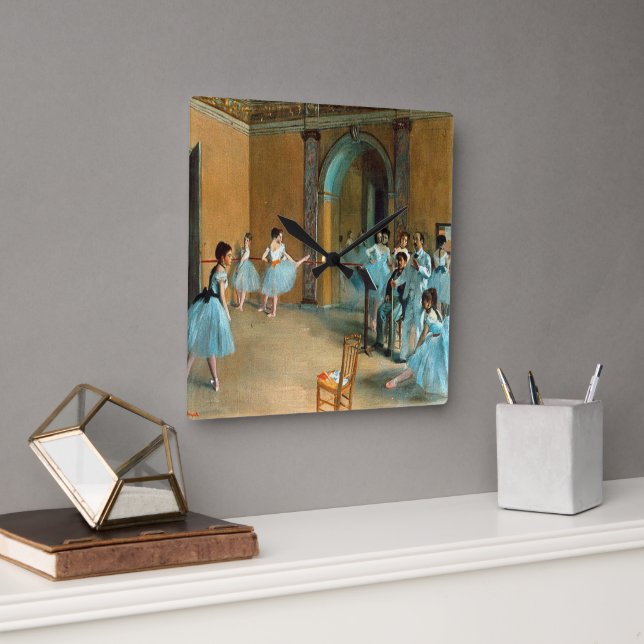 Probe am Foyer der Oper La Rue Quadratische Wanduhr (Büro)