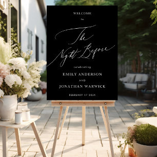 Probe "Black & White Simple Calligraphy" Poster