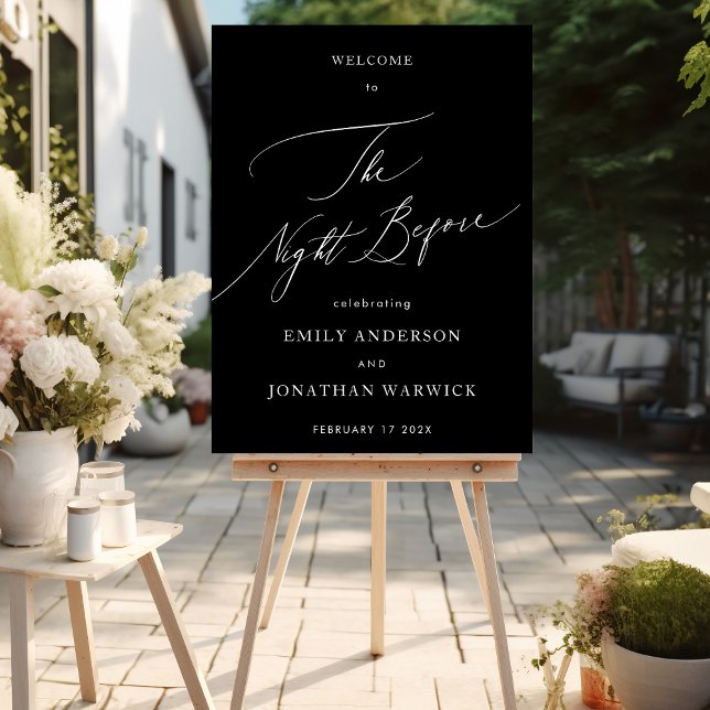 Probe "Black & White Simple Calligraphy" Poster (Von Creator hochgeladen)