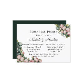 Probe Blush and Greenery Einladung