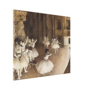 Probe des Balletts auf Bühne   Edgar Degas Leinwanddruck