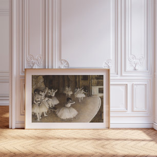 Probe des Balletts auf Bühne   Edgar Degas Poster