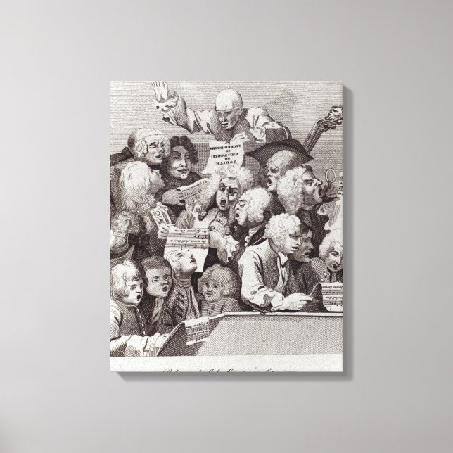 Probe des Judith-Oratoriums, 1734 Leinwanddruck (Vorderseite)