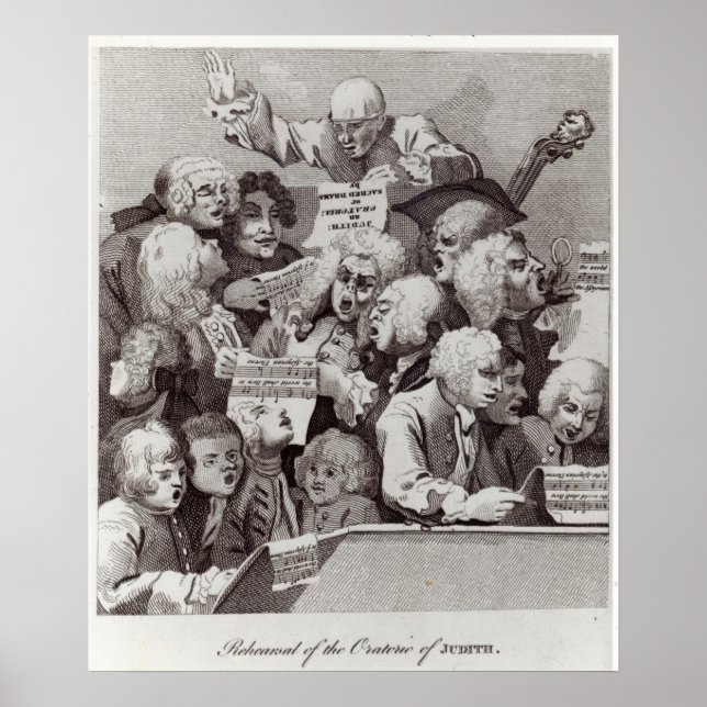 Probe des Judith-Oratoriums, 1734 Poster (Vorne)