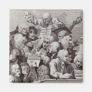 Probe des Oratorio von Judith, 1734 Magnet