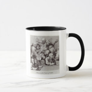 Probe des Oratorio von Judith, 1734 Tasse