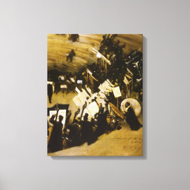 Probe des Pasdeloup Orchestra durch JS Sargent Leinwanddruck (Vorderseite)