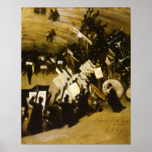Probe des Pasdeloup Orchestra durch JS Sargent Poster