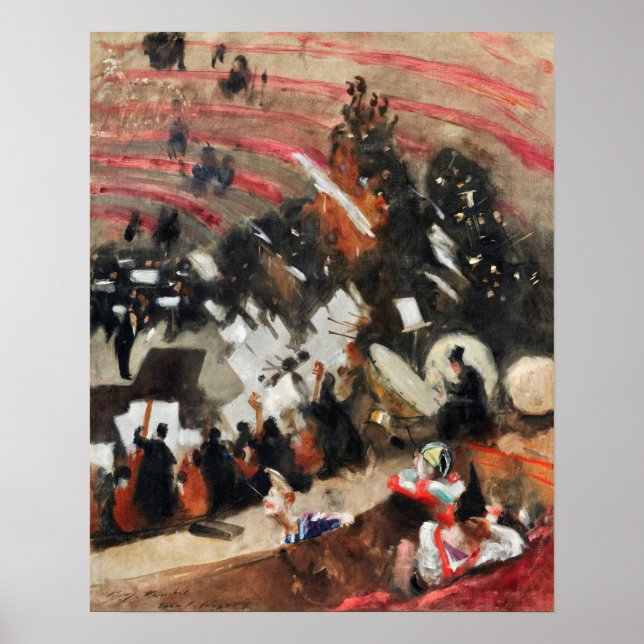 Probe des Pasdeloup Orchestra im Cirque du Soleil Poster (Vorne)