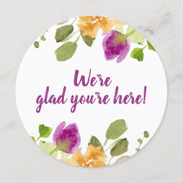 Probe Dinner Danke Ihre Karte Lila Blüten