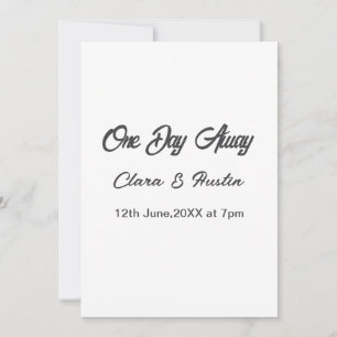 Probe Dinner Einen Tag vor dem Namen da Einladung