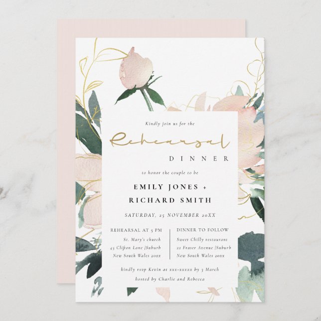 PROBE Dinner Einladung (Vorne/Hinten)