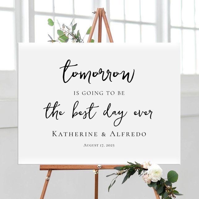 Probe Dinner Elegante Kalligraphie Empfang Poster (Von Creator hochgeladen)