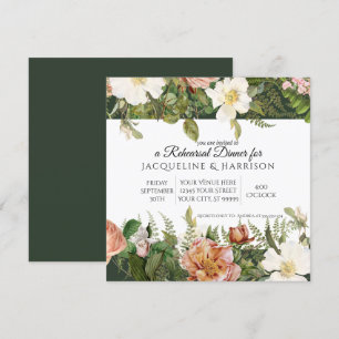 Probe Dinner Emerald Forest Ivory Rose Blumenkohl Einladung